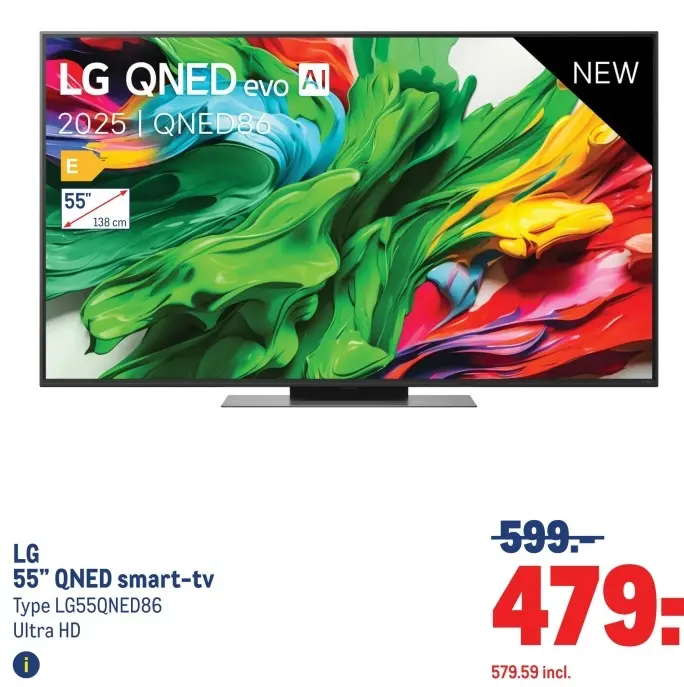 Aanbieding: 55" QNED smart-tv