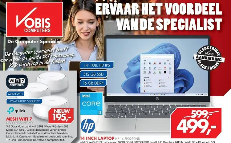 Aanbieding: 14 inch laptop hp 14-ep0230nd