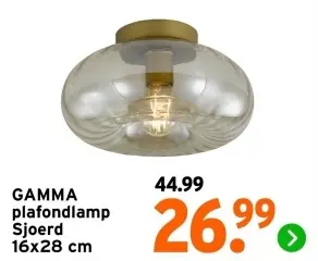 Aanbieding: Plafondlamp Sjoerd 16x28 cm