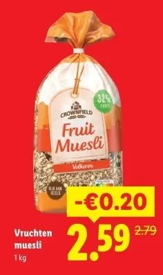 Aanbieding: Vruchten muesli