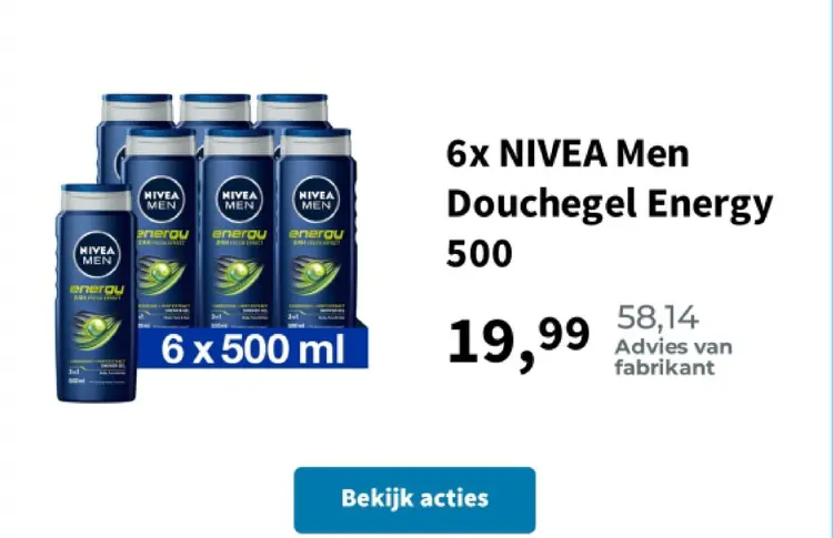 Promotie: Douchegel Energy