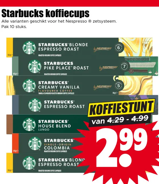 Aanbieding: Starbucks koffiecups