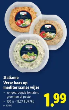 Aanbieding: Italiamo Verse kaas op mediterrraanse wijze