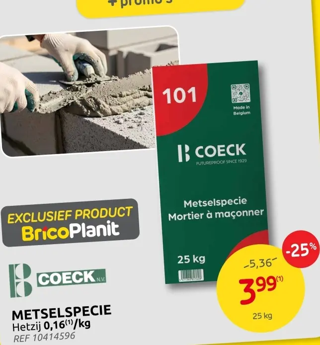 Promotie: Metselspecie