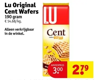 Aanbieding: Cent Wafers