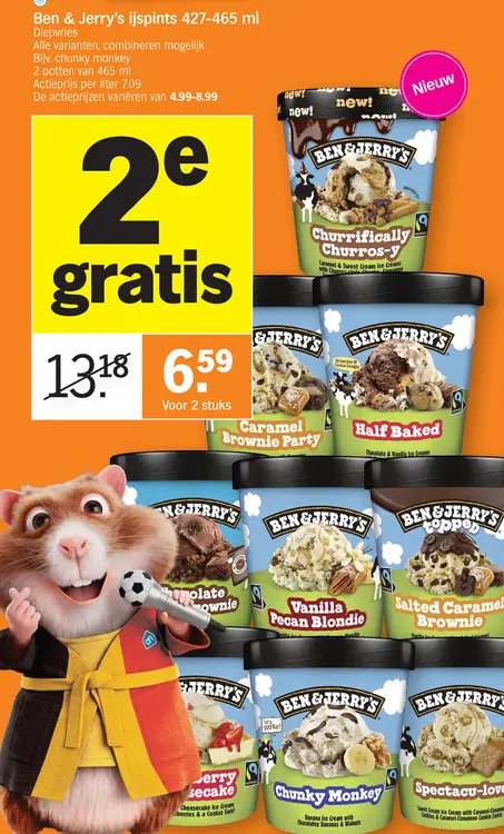 Promotie: Ben & Jerry's ijspints