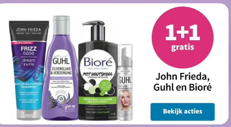 Promotie: John Frieda, Guhl en Bioré