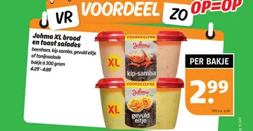 Aanbieding: Johma XL brood en toast salades