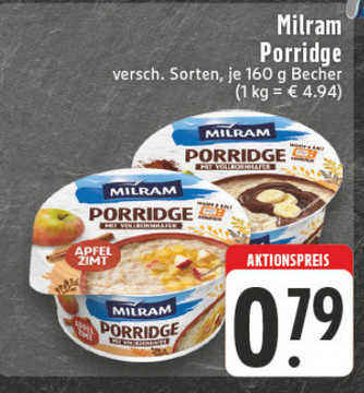 Aanbieding: Milram Porridge