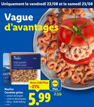 Offre: Crevettes grises
