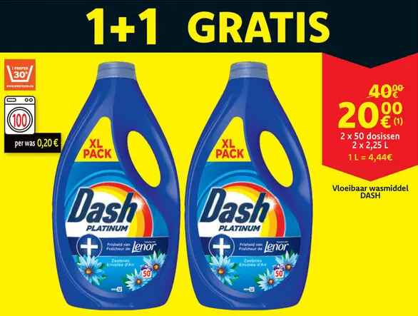 Aanbieding: Vloeibaar wasmiddel