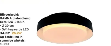 Promotie: plafondlamp Ceta