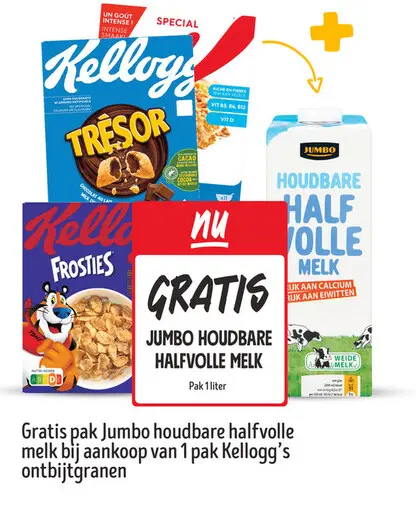 Aanbieding: Jumbo houdbare halfvolle melk
