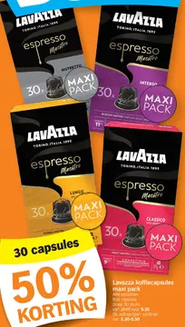 Offre: Lavazza koffiecapsules maxi pack