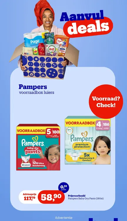 Promotie: Pampers voorraadbox luiers