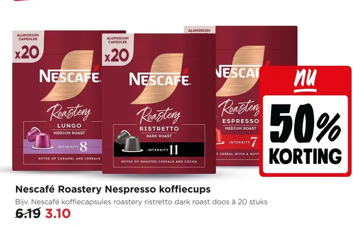 Aanbieding: Nescafé Roastery Nespresso koffiecups