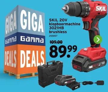 Aanbieding: SKIL 20V klopboormachine 3021HB brushless