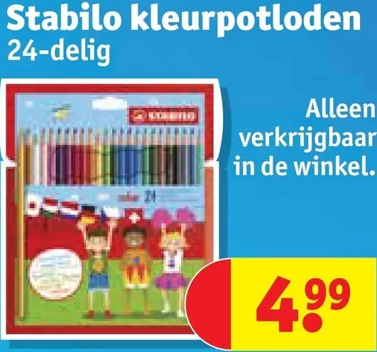 Promotie: Kleurpotloden 24-delig