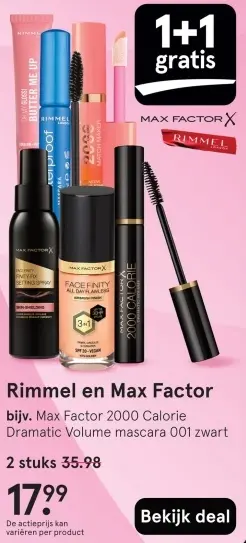 Aanbieding: Rimmel en Max Factor