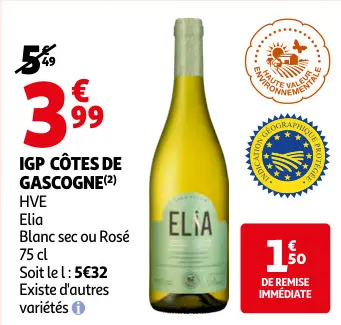 Offre: Igp côtes de gascogne