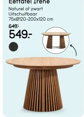 Aanbieding: Eettafel Irene
