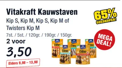 Aanbieding: Vitakraft Kauwstaven