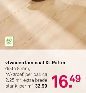 Aanbieding: laminaat XL Rafter