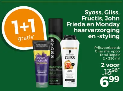 Aanbieding: haarverzorging en -styling