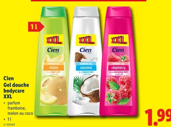 Offre: Gel douche bodycare XXL