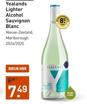 Aanbieding: Yealands Lighter Alcohol Sauvignon Blanc