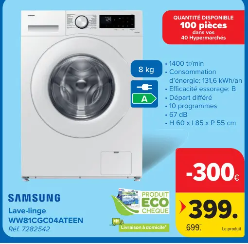 Offre: Lave-linge WW81CGC04ATEEN