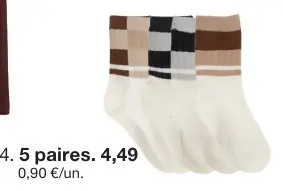 Offre: 5 paires