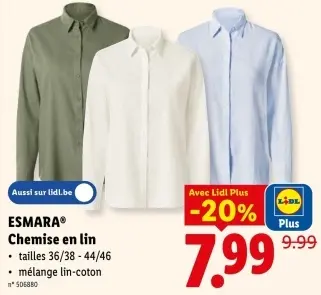 Offre: Chemise en lin