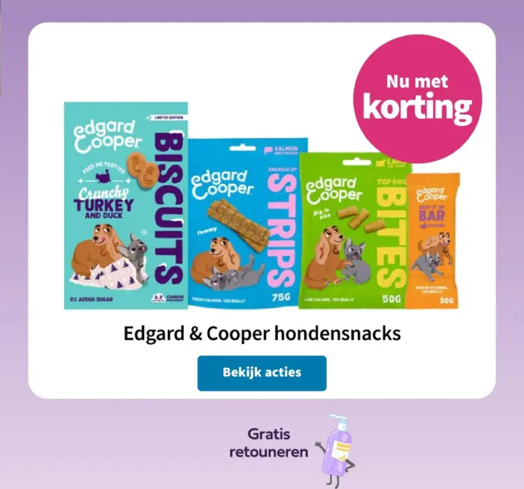 Promotie: Edgard & Cooper hondensnacks