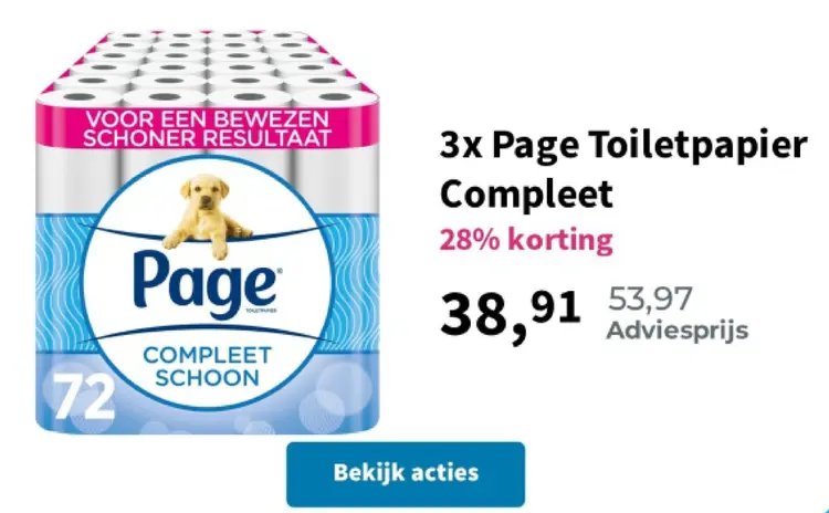 Aanbieding: Toiletpapier Compleet