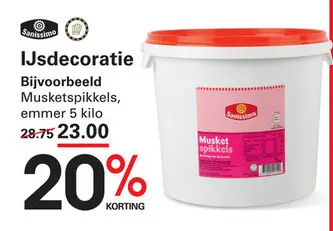 Aanbieding: IJsdecoratie Musketspikkels