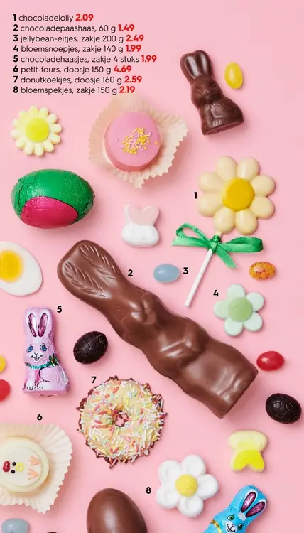 Aanbieding: Paassnoep, chocolade, koek