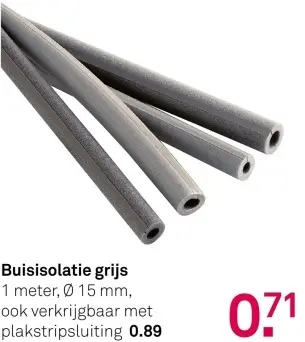 Aanbieding: Buisisolatie grijs