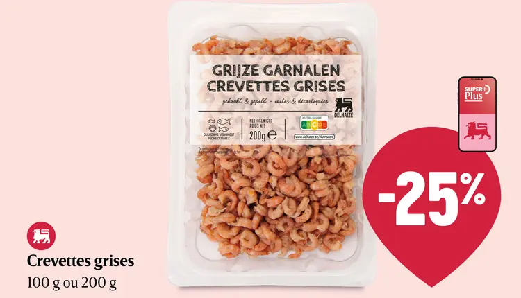 Offre: Grijze garnalen crevettes grises