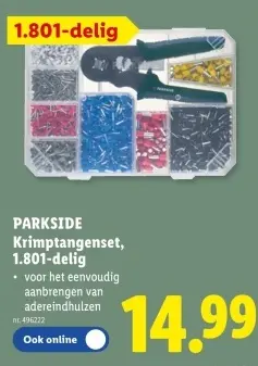 Promotie: Krimptangenset