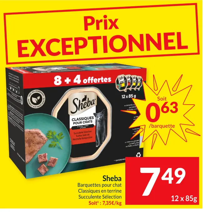 Offre: Barquettes pour chat Classiques en terrine 