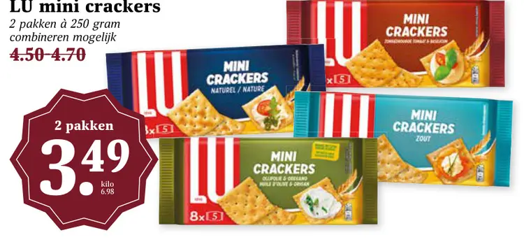 Aanbieding: mini crackers