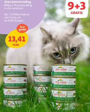 Aanbieding: Almo kattenvoeding Nature met Tonijn