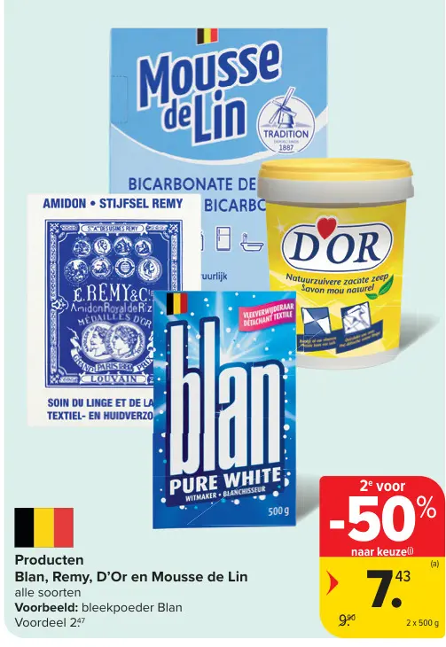 Promotie: Blan, Remy, D'Or en Mousse de Lin