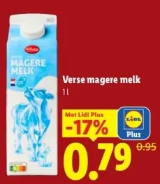 Aanbieding: Verse magere melk