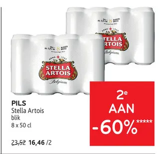 Promotie: Pils Stella Artois