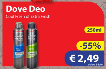 Aanbieding: Dove Deo Cool Fresh of Extra Fresh