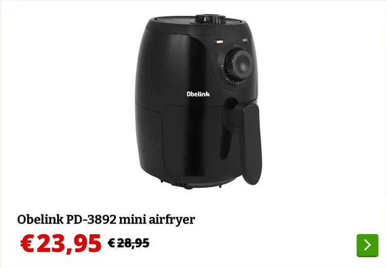 Aanbieding: Obelink PD-3892 mini airfryer