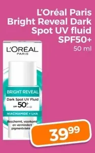 Aanbieding: Bright Reveal Dark Spot UV fluid SPF50+