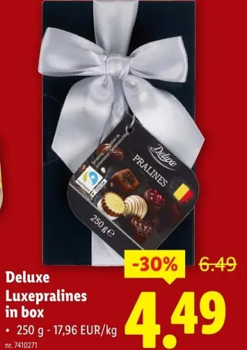 Promotie: Luxepralines in box